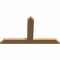 Ekena Millwork Portland Timber Gable Bracket, Western Red Cedar, 36"W x 21"H x 1 1/2"D x 3 1/2"F, 14/12 Pitch GBW036X21X0204POR00SWR - alternate 2